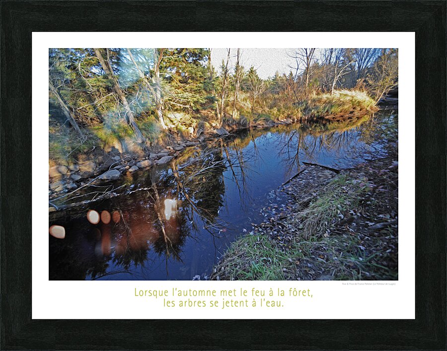 AU FEU Picture Frame print