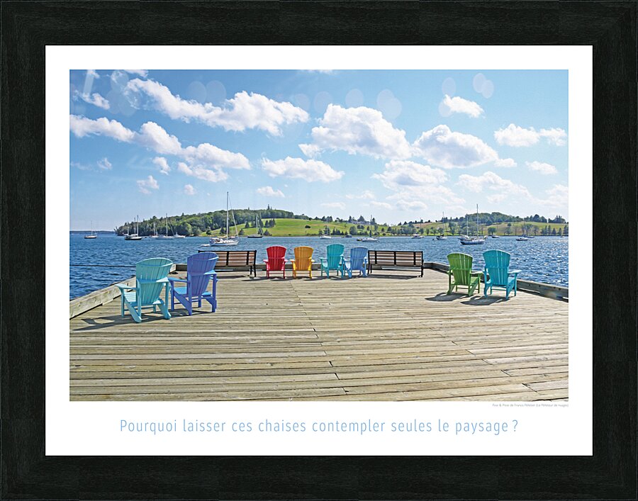SUR LE QUAI Picture Frame print