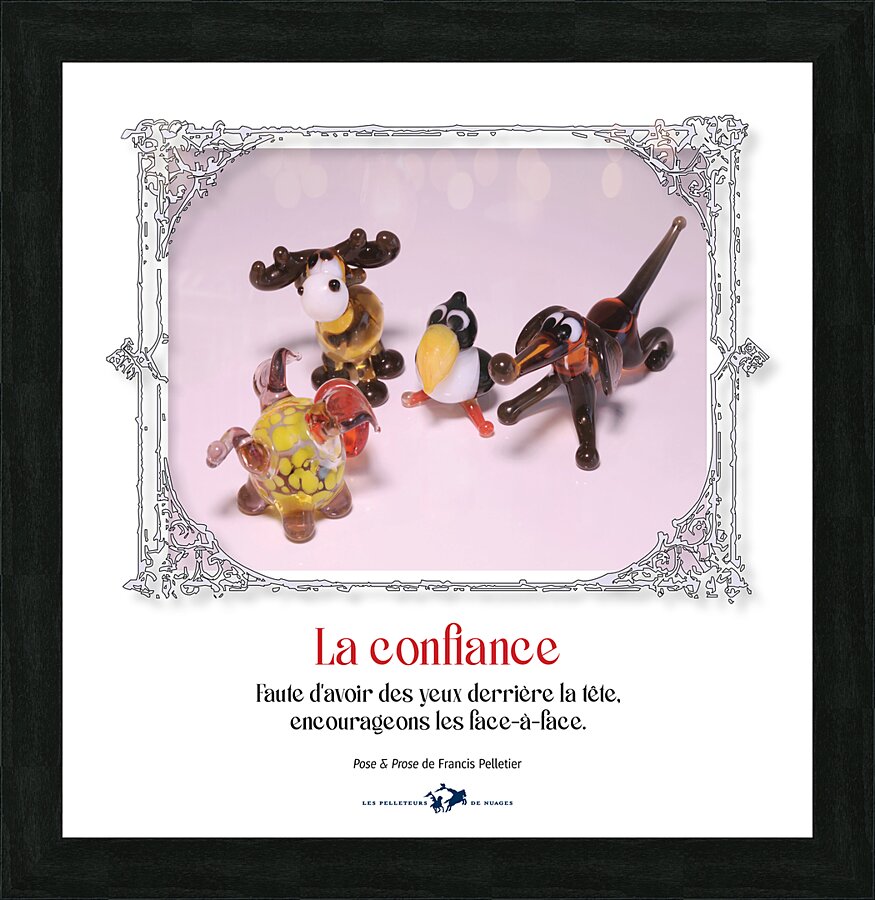 LA CONFIANCE Picture Frame print