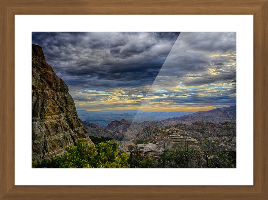 Windy Point View  3 Picture Frame print