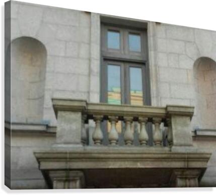 The Fall river Public Library Balcony. Canvas Print