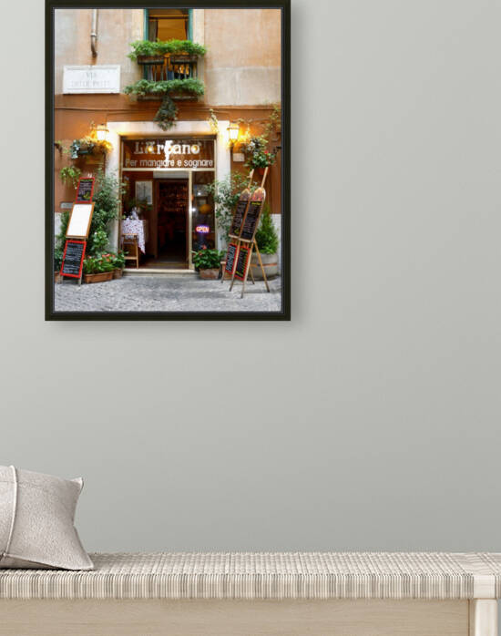 Local Restaurant Rome Italy by Morteza Golpoor