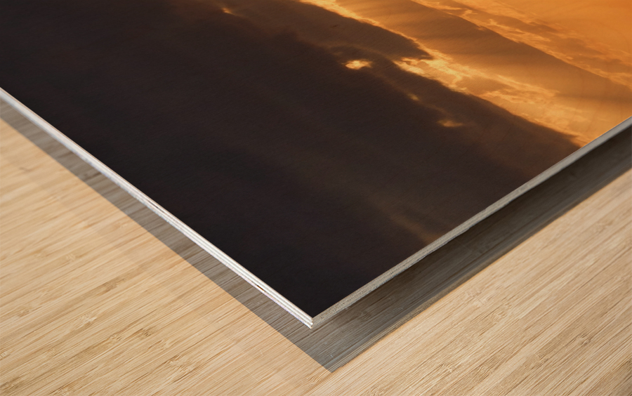 Sunset 4 Wood print