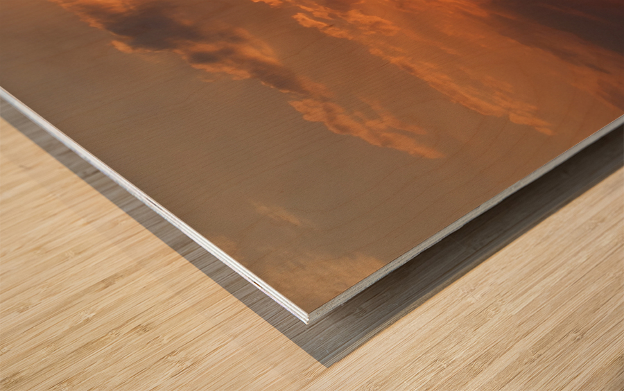 Sunset  1  Wood print