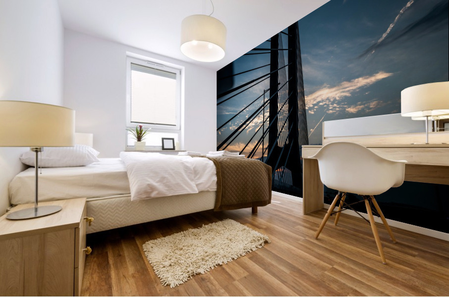 Montreal - Champlain Bridge Mural print