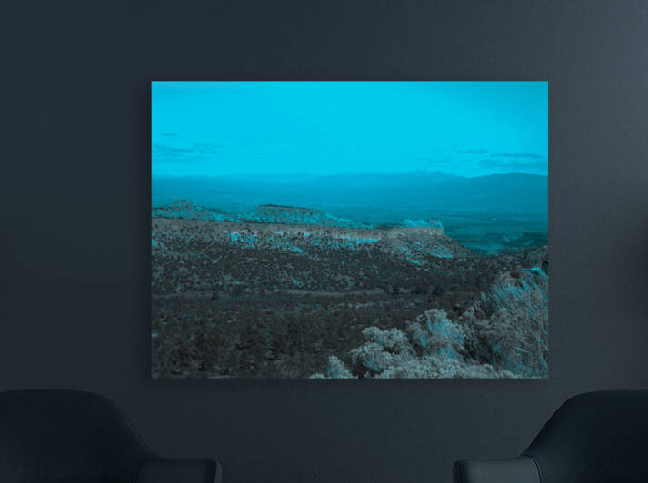 Blue Wall Art- Blue Planet Desert Country by Tim A Rowland