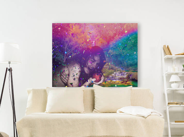 Screaming Beauty in Paradise Falling | Dark Art | Gothic Wall Art | Dark Gothic Art by Tim A Rowland