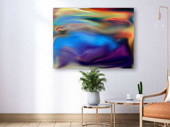 Liquid Rainbow - Colorful Wall Art - Trippy Wall Art by Tim A Rowland