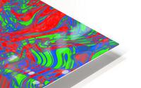 Trippy Wall Art- Liquid Techno Pattern HD Metal print