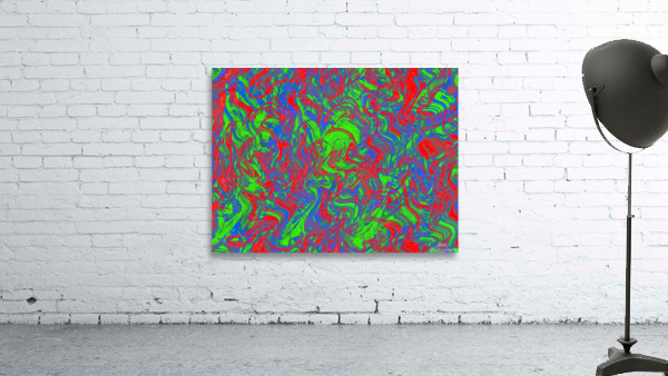 Trippy Wall Art- Liquid Techno Pattern Wall Preview