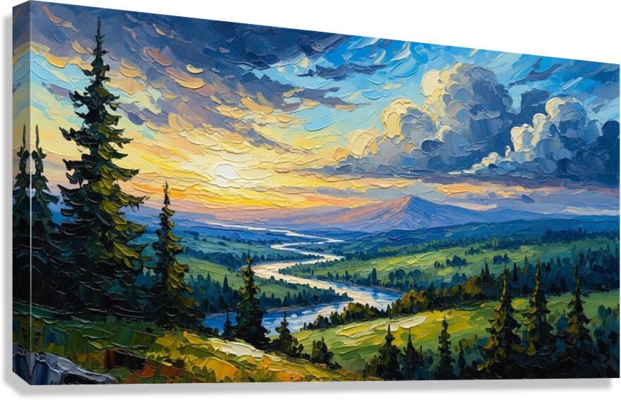 LANDSCAPE OIL PANTING Canvas Print