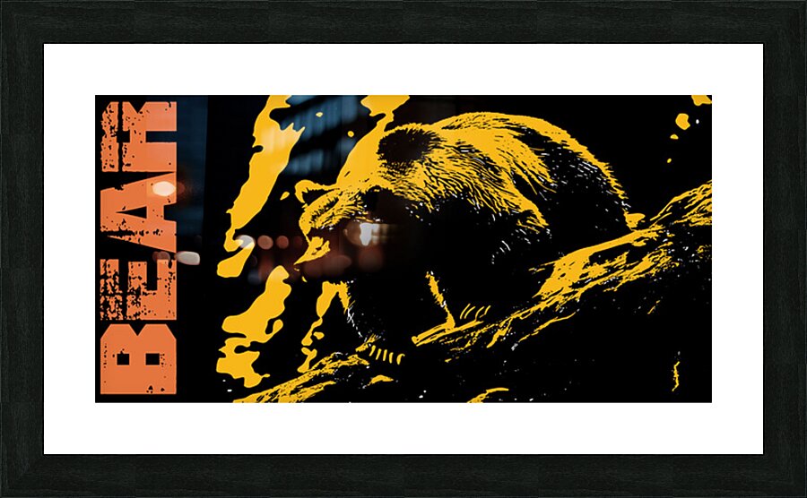 BEAR Picture Frame print