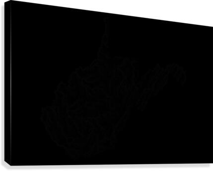 West Virginia Rivers Canvas Print