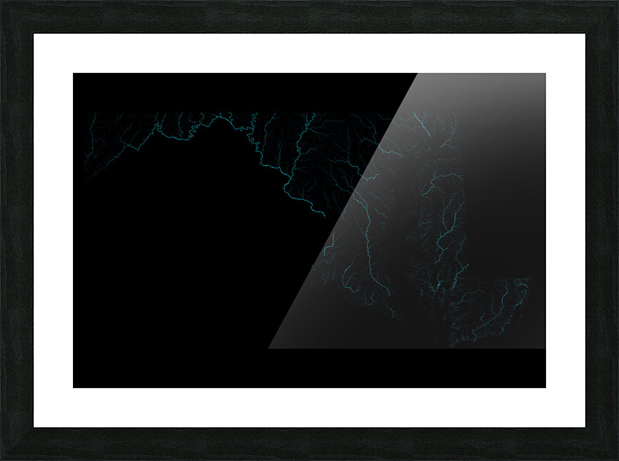 Maryland Rivers Picture Frame Printing
