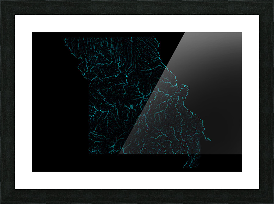 Missouri Rivers Picture Frame Printing