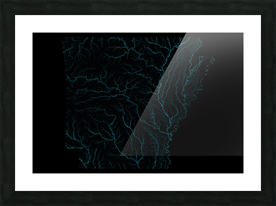 Arkansas Rivers Picture Frame Printing