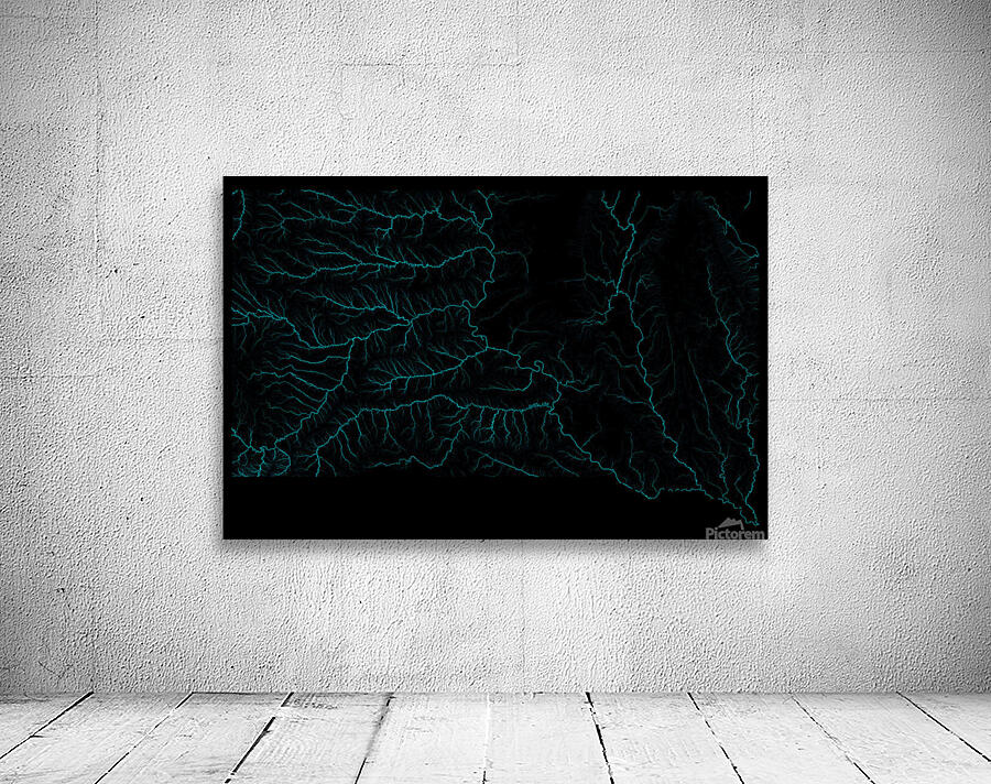 South Dakota Rivers Wall Preview