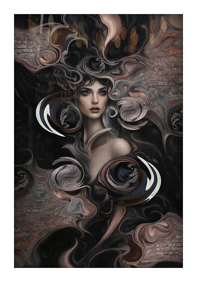 The Whispering Muse Picture Frame print