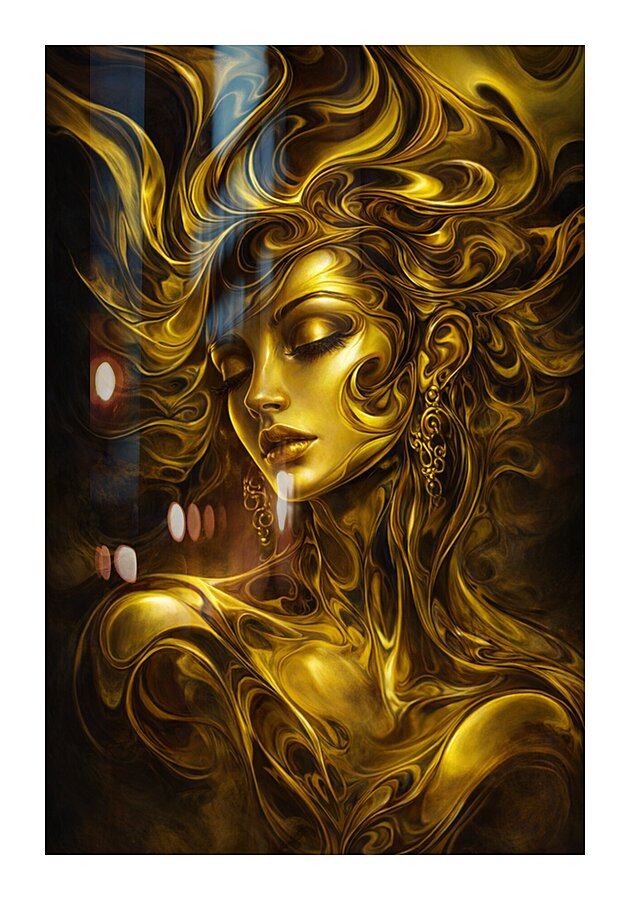 The Halo Beneath the Skin Picture Frame print