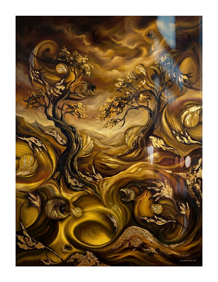 Painted Creation Picture Frame print