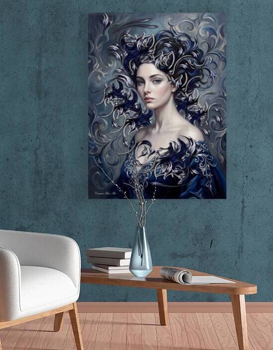 Complex Vision of Blue Matter by Carmen Art