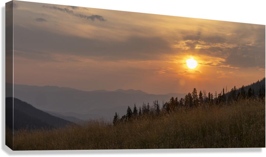 Smoke in Big Sky Canvas Print