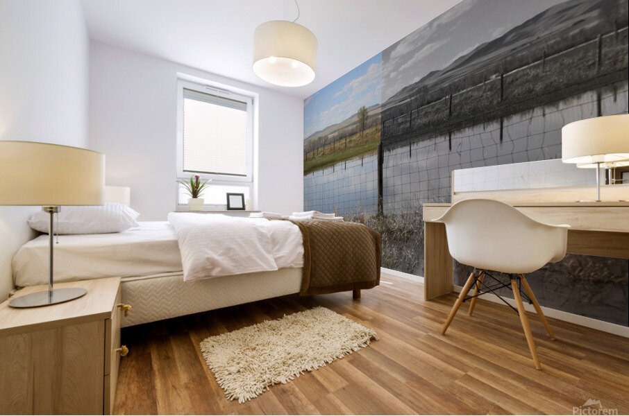 Fade to Gray Post Mural print