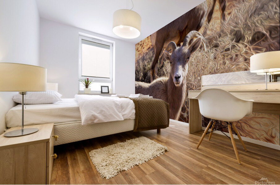 goat Mural print