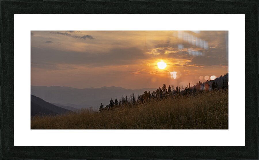 Smoke in Big Sky Picture Frame print