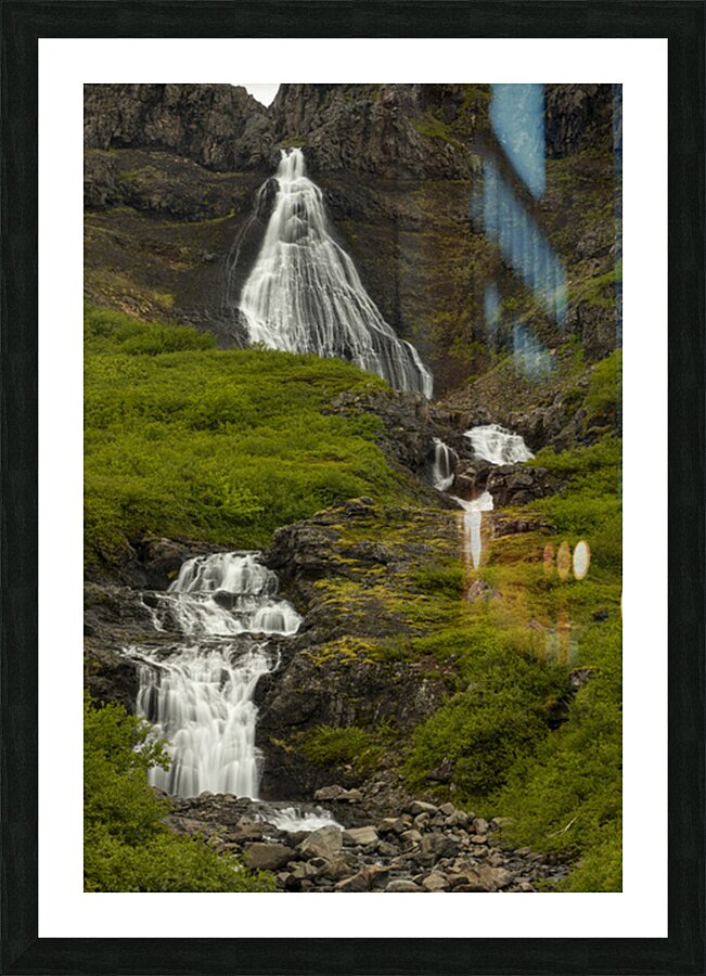 Iceland Falls 3 Picture Frame print