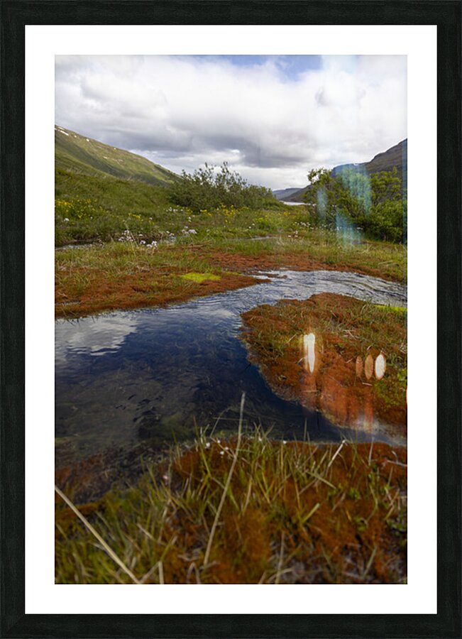 Roadside Puddle Picture Frame print