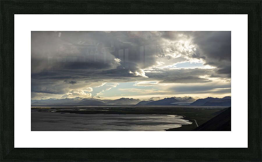 View over Hofn Picture Frame print