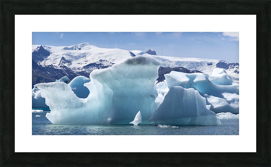 Glacier Sea Picture Frame print