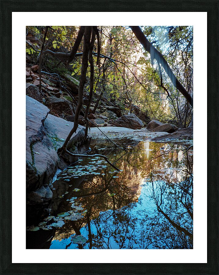 Emerald Pools Picture Frame print