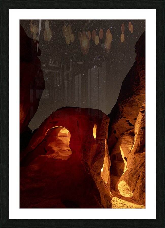 Wind Carved Night Picture Frame print