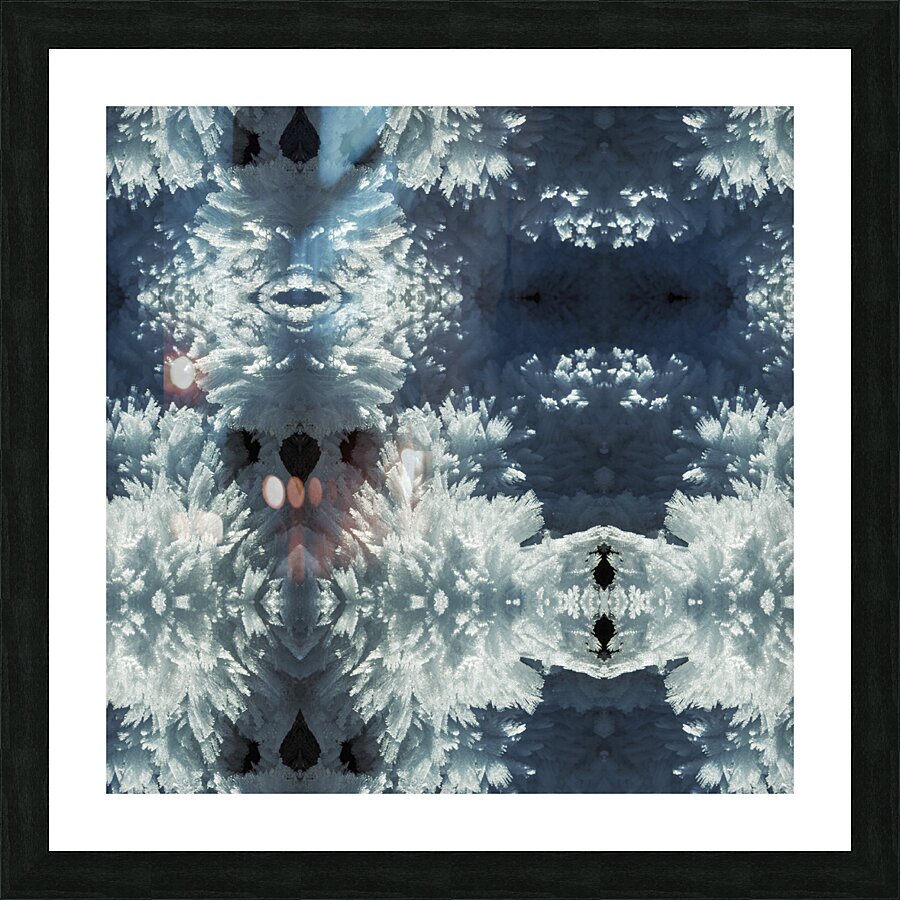 Frost Tessellation Picture Frame print