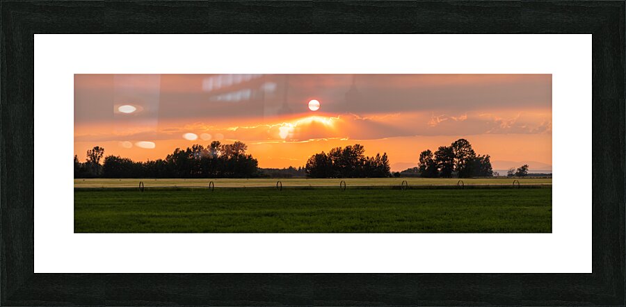 Sunset in MT Picture Frame print