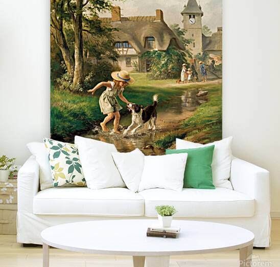 A masterful painting that captures a moment Reproduction