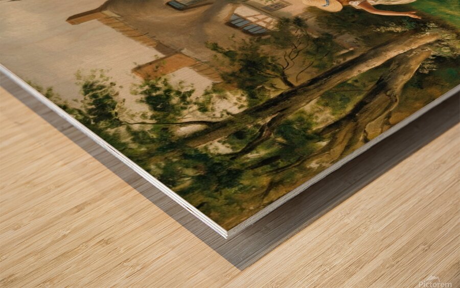 A masterful painting that captures a moment Wood print