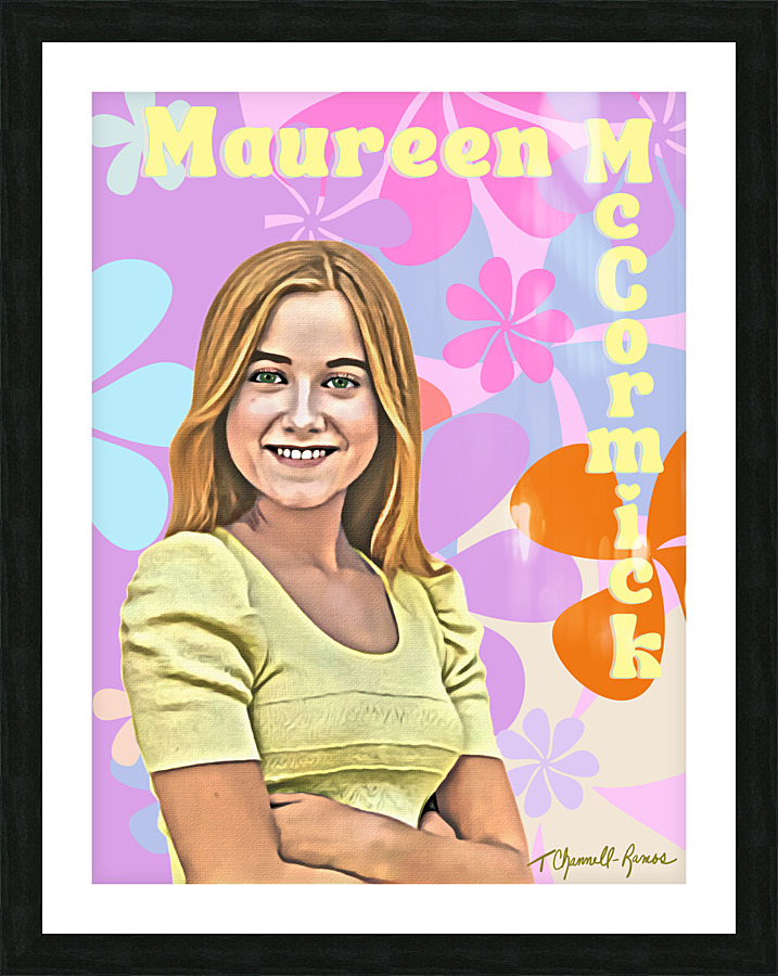 Maureen McCormick Portrait Print Picture Frame print