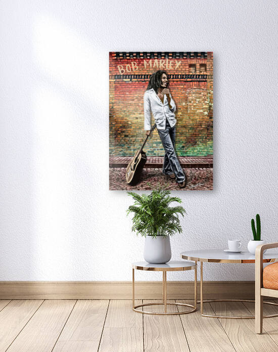 Bob Marley Portrait Print by Theresa Channell-Ramos