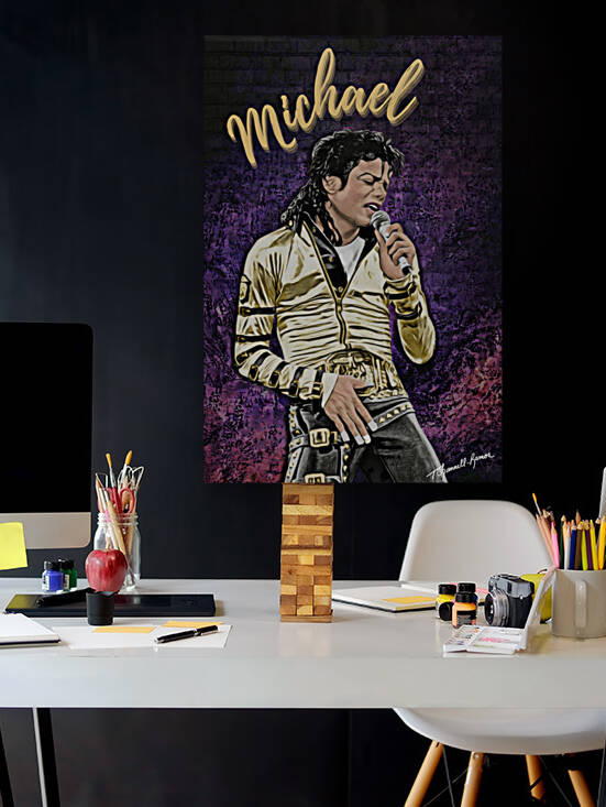 Michael Jackson 1997 HIStory Portrait Print by Theresa Channell-Ramos