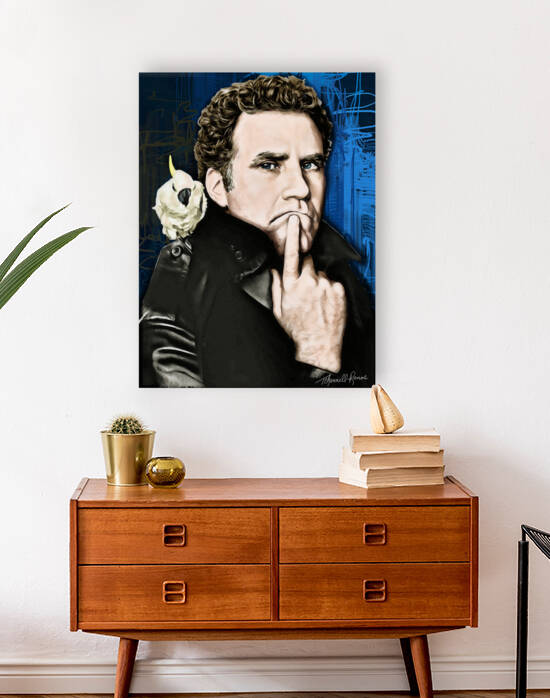 Will Ferrell Lovable Goof Portrait by Theresa Channell-Ramos
