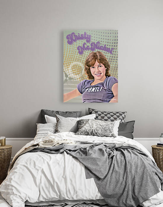 Kristy McNichol Portrait Print by Theresa Channell-Ramos