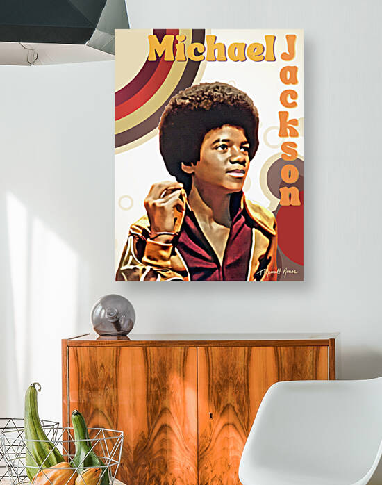 Michael Jackson Youth Portrait Print by Theresa Channell-Ramos