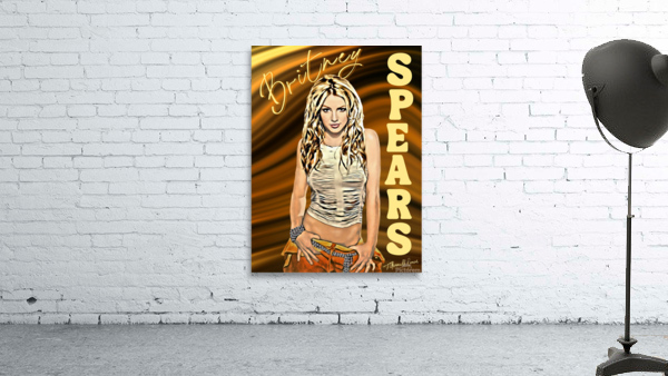 Britney Spears Portrait Wall Preview