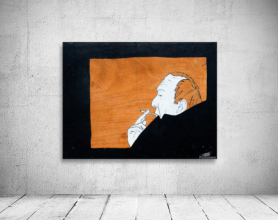 Smoking man  Wall Preview
