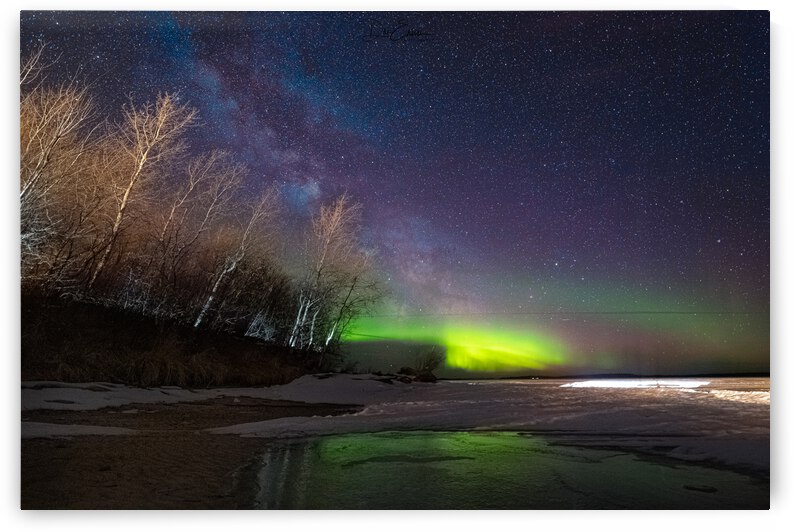 Pinehouse Lake Northern Lights in Saskatchewan by Dre Erwin Photography