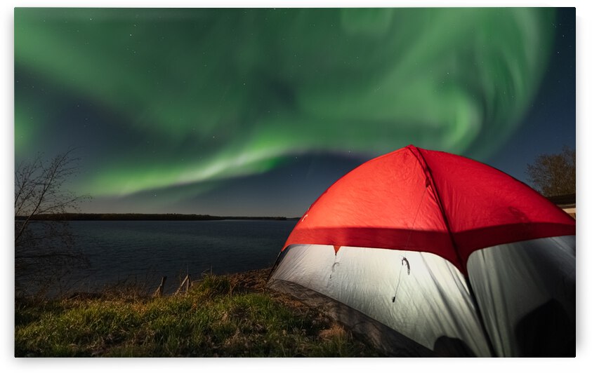 Camping under the Northern Lights by Dre Erwin Photography