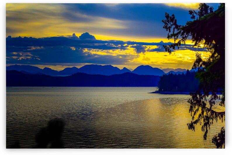 Vancouver Island Sunrise: Oceanic Majesty and Mountain Views by Dre Erwin Photography